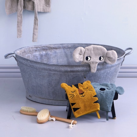 Roommate- Wash Gloves - KOALA, TIGER, ELEPHANT set med 3 st