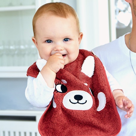 Roommate- Bib - RED PANDA, red