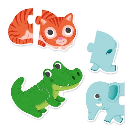 Djeco- Puzzle Duo Animals
