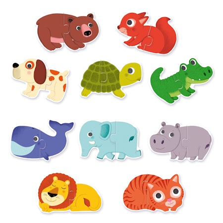 Djeco- Puzzle Duo Animals