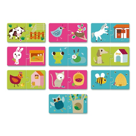 Djeco- Duo Puzzle - Habitat