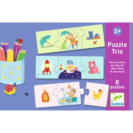 Djeco- Puzzle Trio - My Daily Life