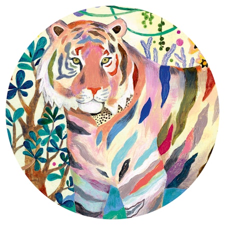 Djeco- Puzzle Gallery, Rainbow Tigers, 1000 pcs - FSC MIX