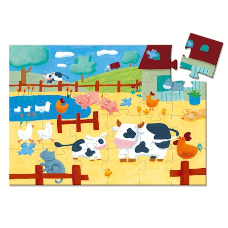 Djeco- Cows on the farm, 24 pcs/ Pussel