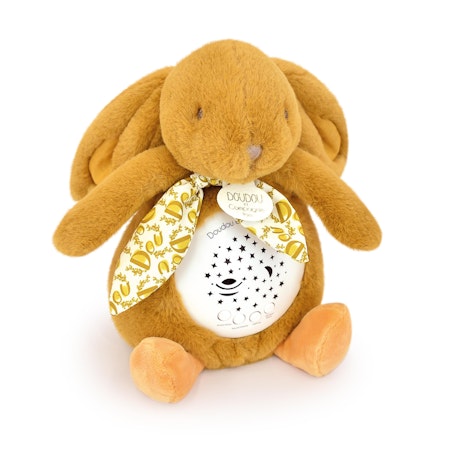 Doudou Et Compagnie- NIGHTLIGHT Lapin DOUDOU - Veilleuse musicale PROJECTION D´ETOILES ocre