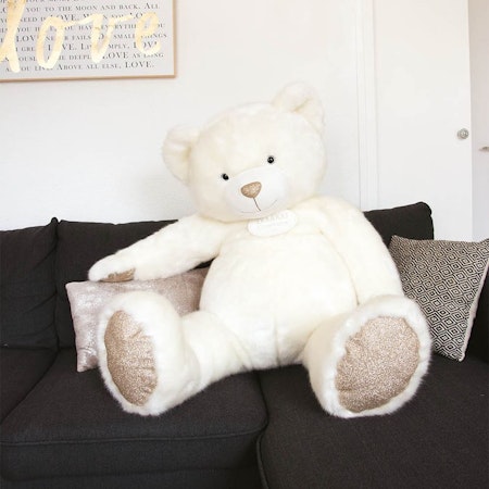 Doudou Et Compagnie- OURS COLLECTION 120 cm - Powder White