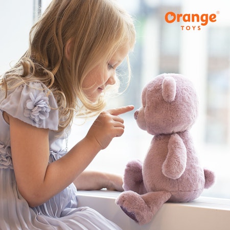 OrangeToys- Fluffy the Lilac Bear 22 cm