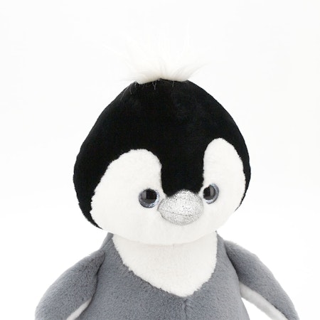OrangeToys- Fluffy the Grey Penguin 22 cm