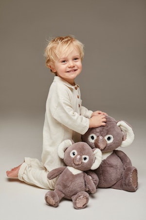 OrangeToys- Fluffy the Grey Koala 22 cm