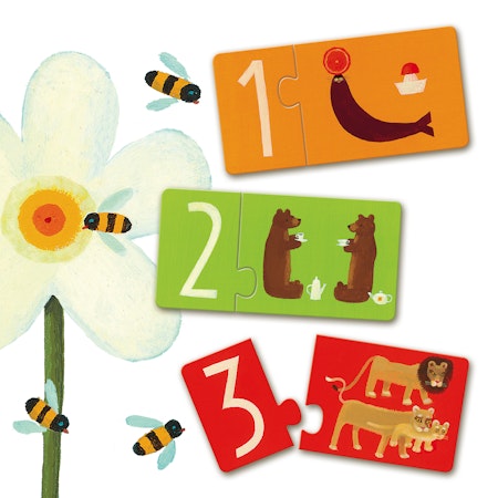 Djeco- Numbers Puzzle Duo