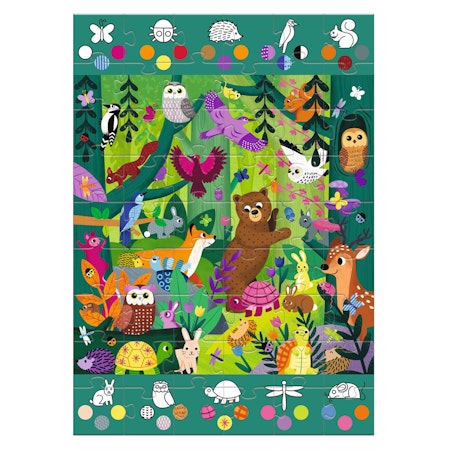 Djeco-Observation Forest - Giant Puzzle, 54 pcs