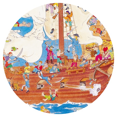 Djeco- Observations puzzle Pirates, 100 pcs - FSC MIX