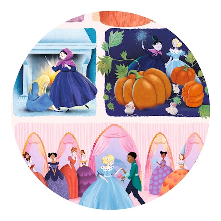 Djeco- Story Puzzle, Cinderella - 54 pcs - FSC MIX