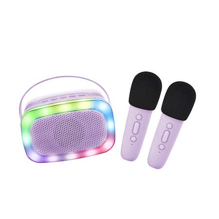 Lalarma- Lalarma Karaoke with lights and 2 microphone - Purple