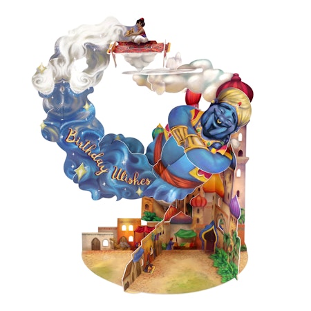 Santoro- Pendulum Card - Genie Birthday Wishes
