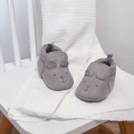 Doudou Et Compagnie- BABY BOOTIES Grey, 0-6 months