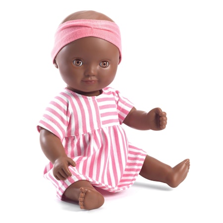 Djeco- POMEA Doll - Ciara - Doll For The Bath, Brown Eyes/ docka