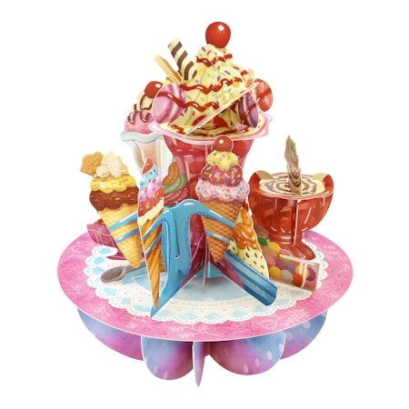 Santoro- Pirouettes Card - Ice-Cream Sundaes