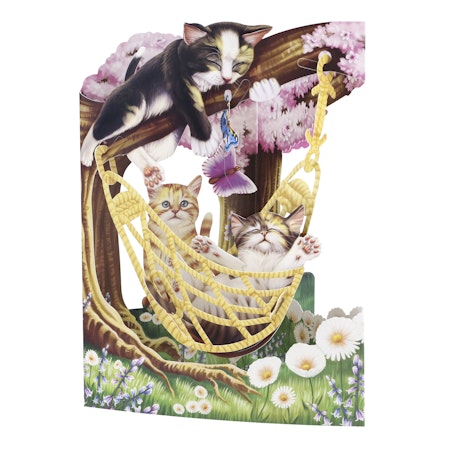 Santoro- Swing Cards - Cats In A Hammock