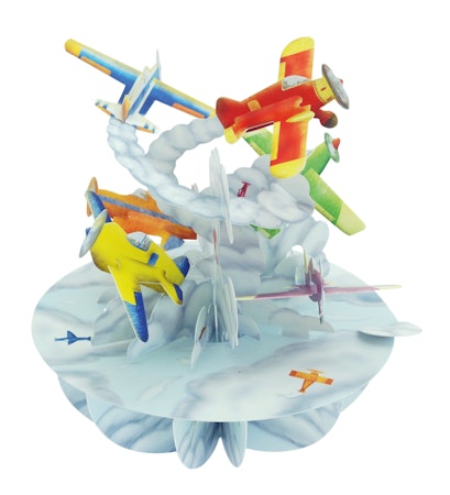 Santoro- Pirouettes Card - Planes