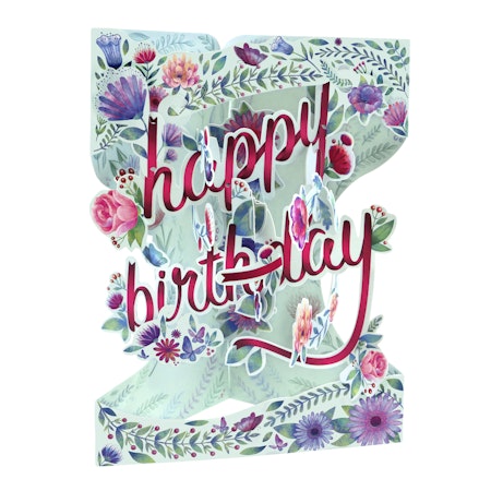 Santoro- Swing Cards - Happy Birthday - Floral
