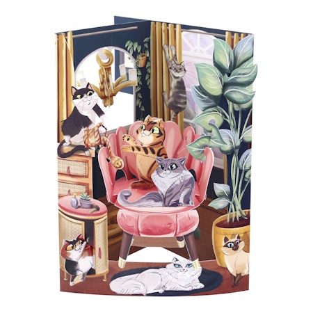 Santoro- Swing Cards - Lounging Cats