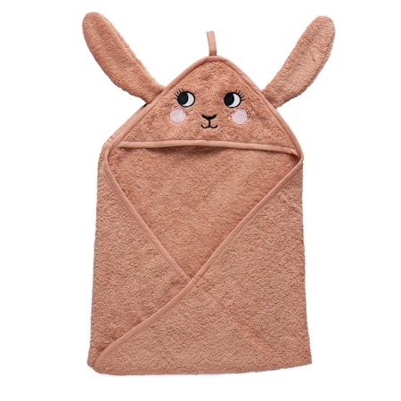 Roommate- Hooded Towel - BUNNY, rose