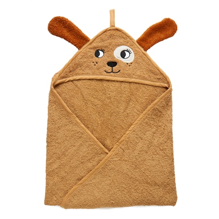 Roommate- Hooded Towel - DOG, tan