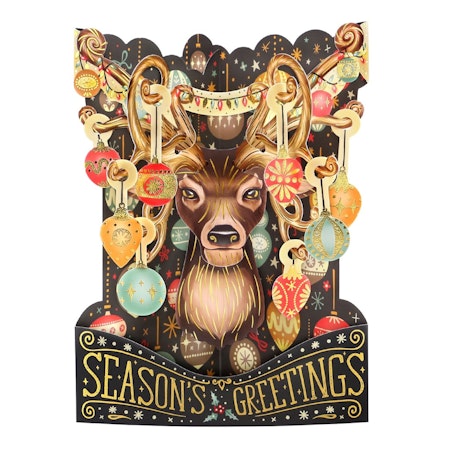 Santoro- Swing Cards - Season's Greetings - Reindeer