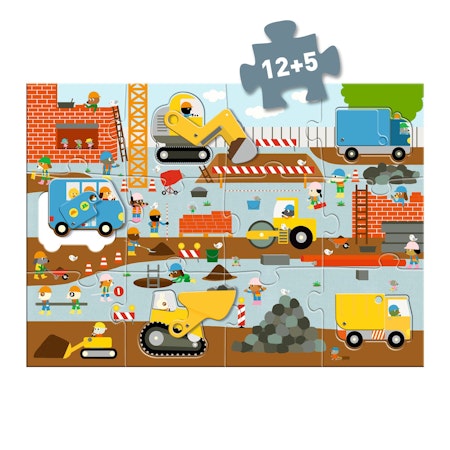 Djeco- Construction Site 17 pcs