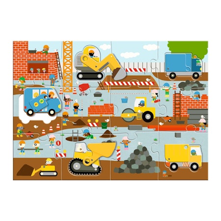 Djeco- Construction Site 17 pcs
