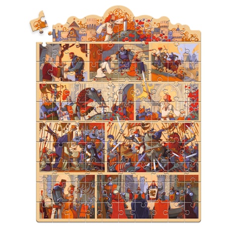 Djeco- story puzzle the king arthur 100 pcs