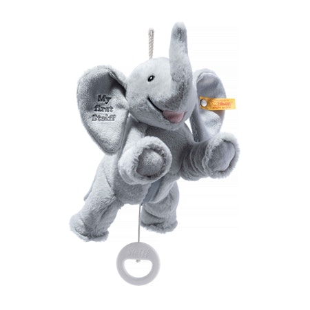 Steiff- My First Steiff Ellie Elephant Music Box, (25cm)