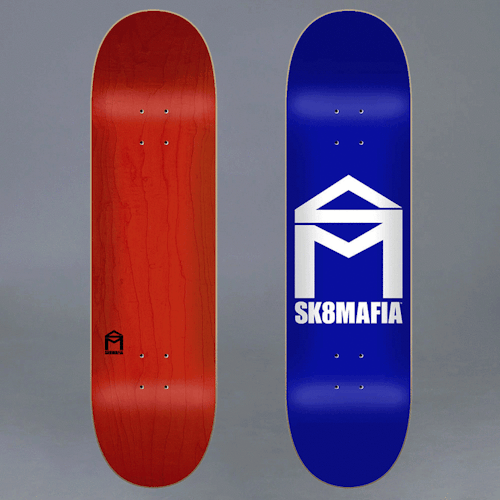 Sk8Mafia House Logo Blue 8.1" Skateboard Deck