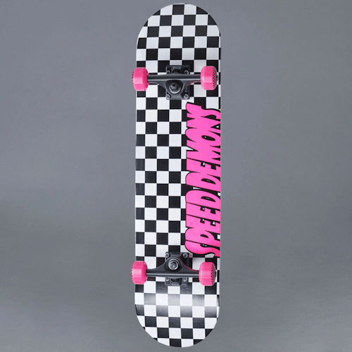 Speed Demons Checkers pink 7.75 Komplett Skateboard