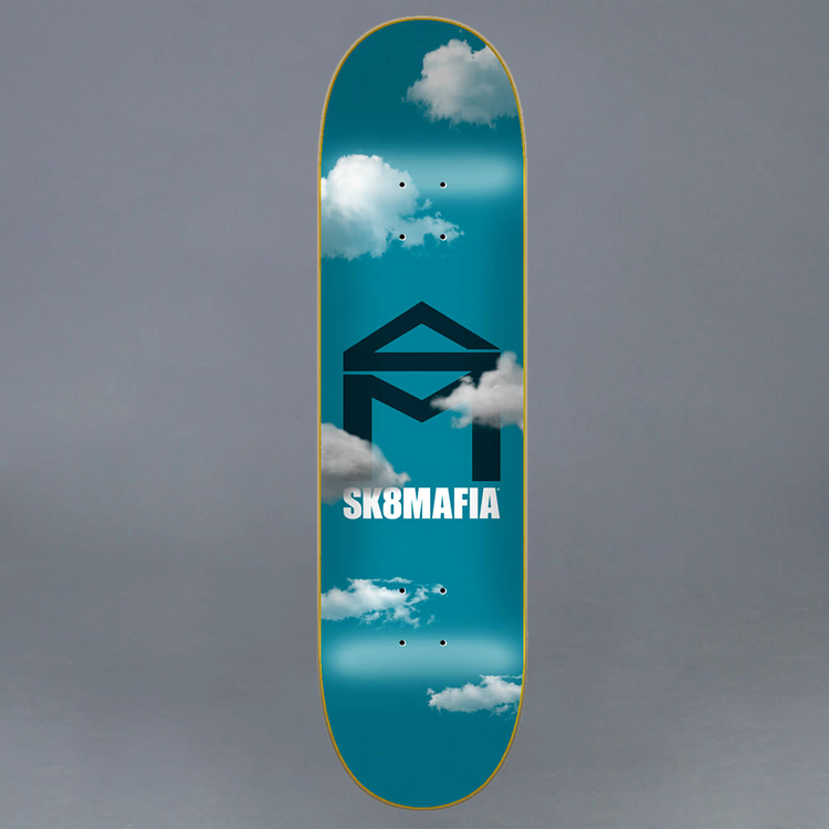 Sk8Mafia House Logo Clouds 8.0 Skateboard Deck