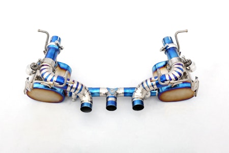 FERRARI 458 CATBACK EXHAUST PIPE WITH DAMPER TITANIUM