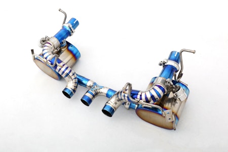 FERRARI 458 CATBACK EXHAUST PIPE WITH DAMPER TITANIUM