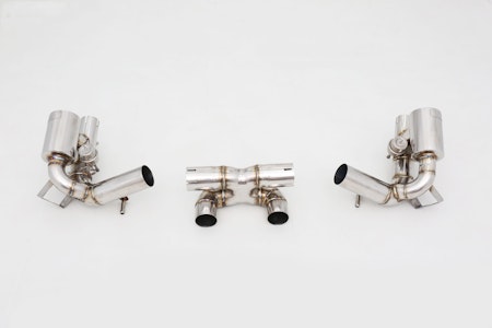 FERRARI 458 CATBACK EXHAUST PIPE WITH DAMPER STAINLESS