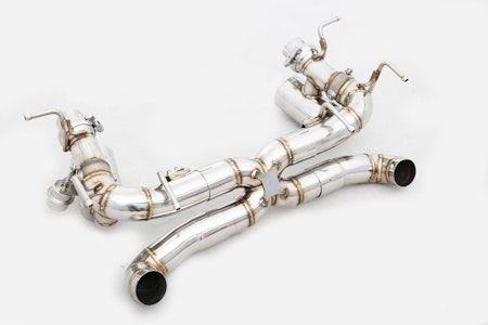 FERRARI 458 CATBACK EXHAUST PIPE WITH DAMPER TITANIUM