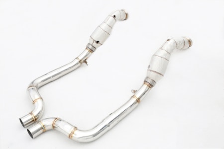 PORSCHE 970.2 3.0T DOWNPIPES MED RACE KATTAR MED VÄRMESKYDD