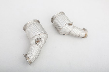 PORSCHE 971 2,9T DOWNPIPES MED RACE KATTAR MED VÄRMESKYDD