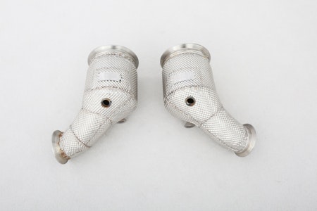 PORSCHE 971 2,9T DOWNPIPES MED RACE KATTAR MED VÄRMESKYDD