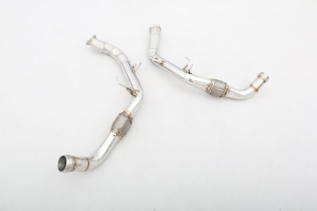PORSCHE 971 2,9T FRONT PIPES UTAN KATT MED VÄRMESKYDD