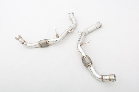 PORSCHE 971 2,9T FRONT PIPES UTAN KATT MED VÄRMESKYDD