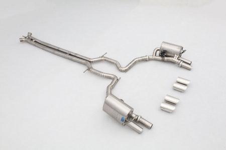 PORSCHE 971 2.9T CATBACK AVGASRÖR MED SPJÄLL TITAN