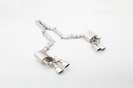 MERCEDES C63 AMG W204 CATBACK EXHAUST PIPE WITH DAMPER STAINLESS