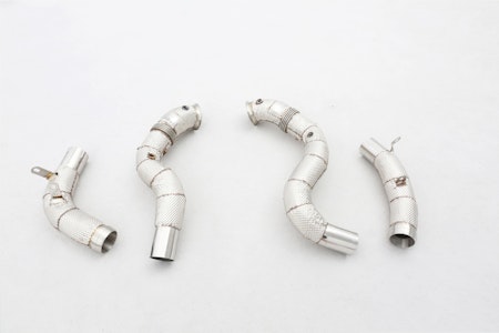 MERCEDES E63 AMG W213 DOWNPIPE UTAN KATALYSATOR + VÄRMESKYDD