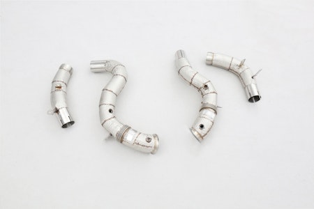 MERCEDES E63 AMG W213 DOWNPIPE UTAN KATALYSATOR + VÄRMESKYDD