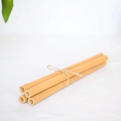 Sugrör Bambu Återanvändbara